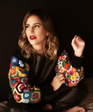 Blusa couro Crochê